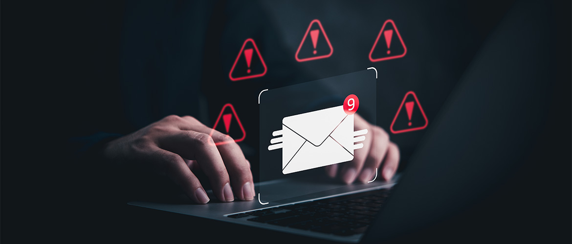 Une illustration d'une cyber-attaque visant les contenus mails