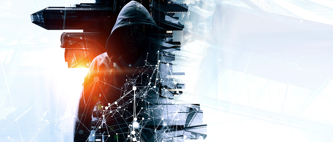 Illustration d'un hacker demandant une rançon