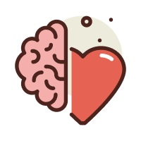 Logo représentant un cerveau et un coeur qui se mélangent