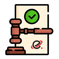 Logo papier de conformité juridique