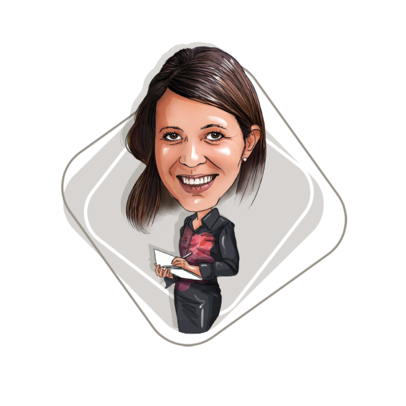 Caricature de Audrey Delfosse